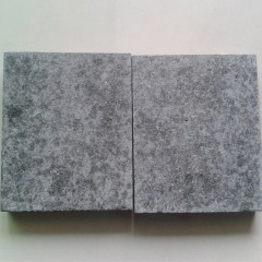 Flamed G684 black granite driveway paving stone